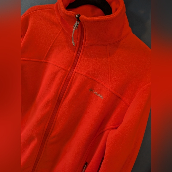 Columbia Vibrant Orange Full-Zip Fleece - Picture 3 of 8